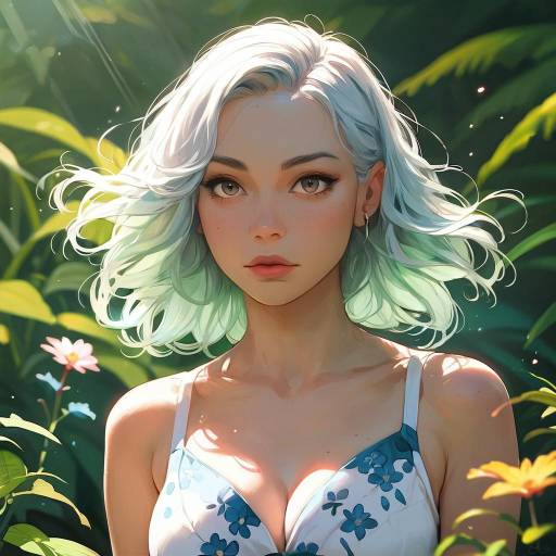 Serene Summer Portrait by the Lake