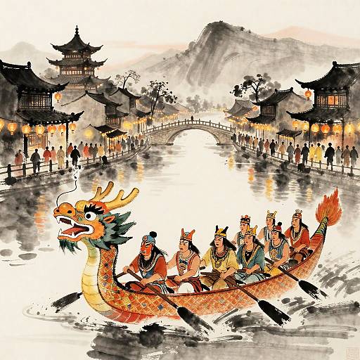 Sumukhwa Dragon Boat Lantern Festival