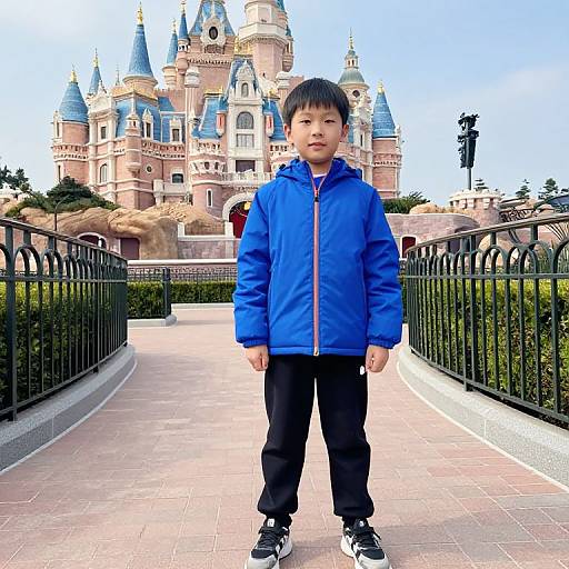 Disney Boy by Castle Walkway