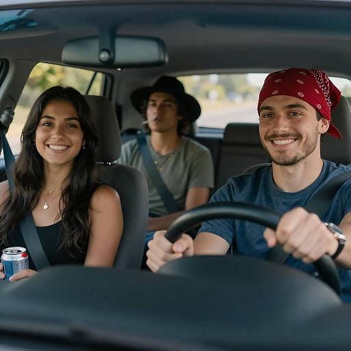 Joyride: Three Friends in a Car