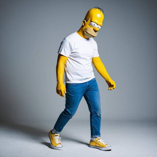 Cosplay of Homer Simpson in Casual Outfit
