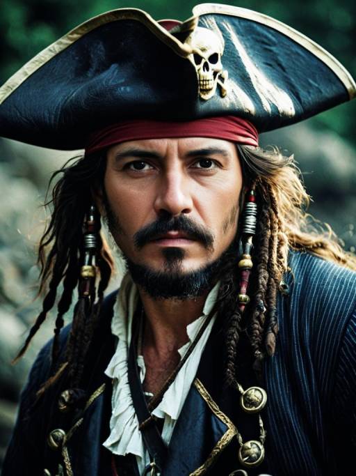 Man in Pirate Costume Portrait