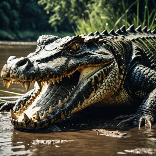 Cinematic Crocodile Attack in HDR Cinematic Crocodile Attack in HDR