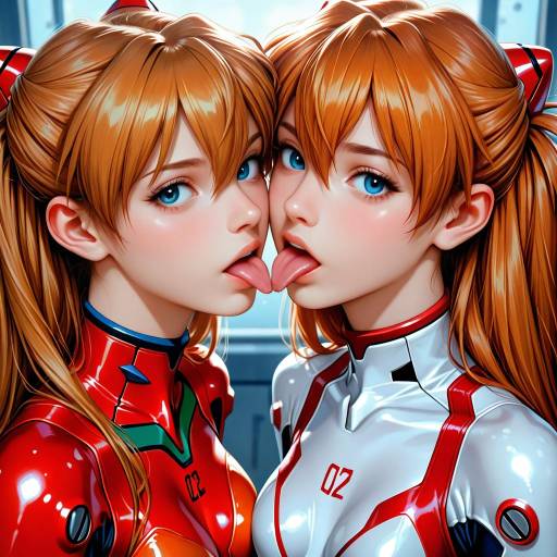 Dynamic Duo in Shiny Bodysuits