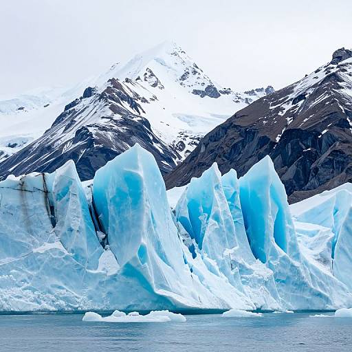 Majestic Turquoise Ice Formations