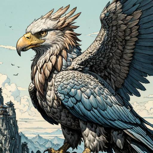 Majestic Griffin Fantasy Illustration