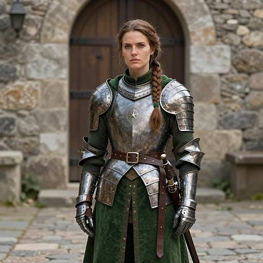 Photorealistic Female Medieval Warrior Costume