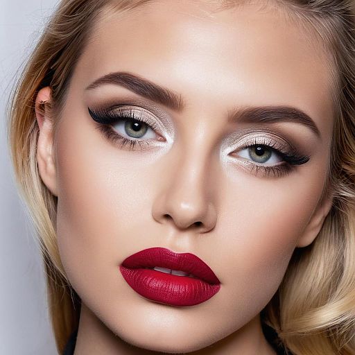 Stunning Close-Up of a Glamorous Woman