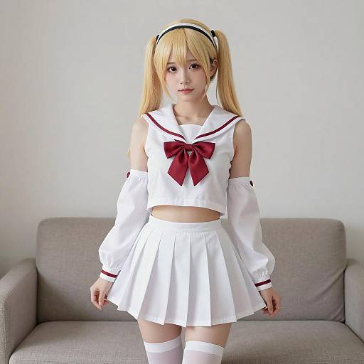 Young Woman in Detailed Shinobu Cosplay