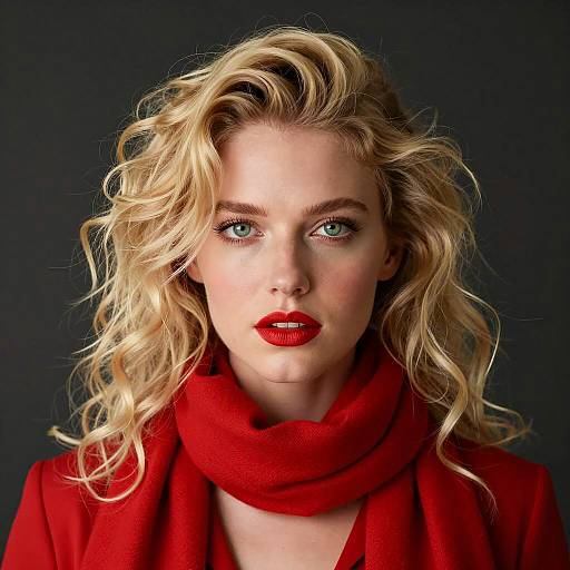 Striking Portrait of a Blonde Woman