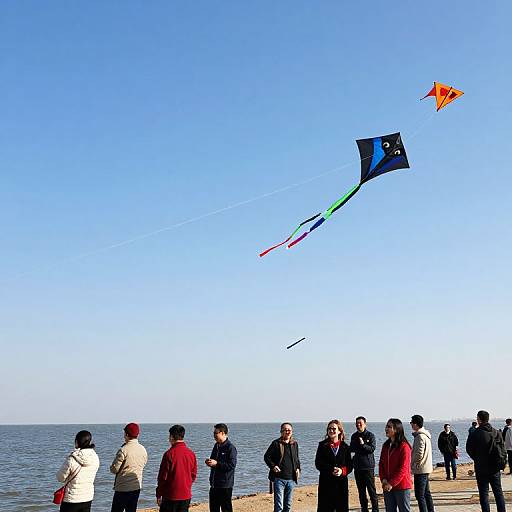 Kites Dancing Over Serene Waters