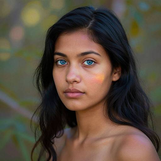 Superrealistic Portrait of Aboriginal Woman