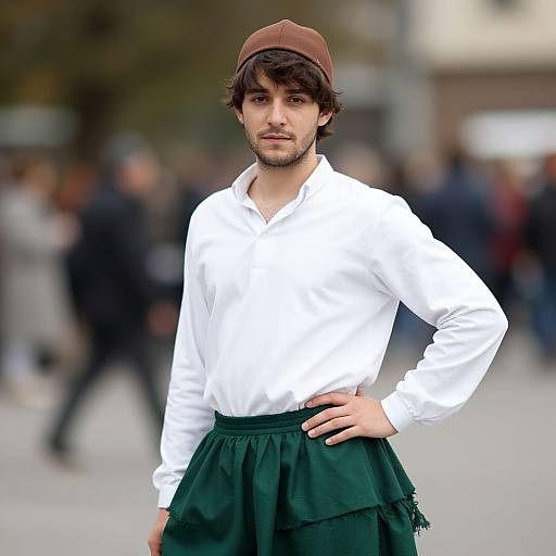 Morris Dance Solo in Realistic Costume