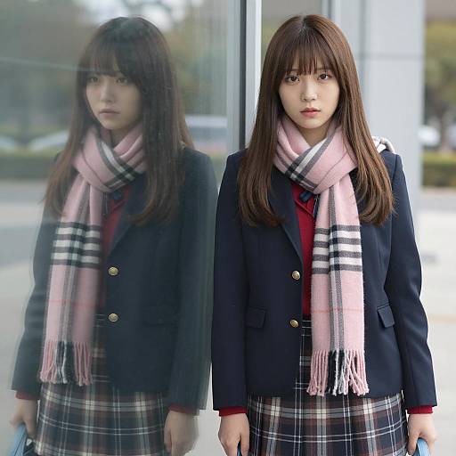 Chic Young Woman in Urban Setting