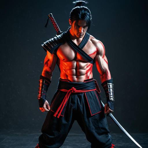 Muscular Kenshi Cosplay Idea with Glow