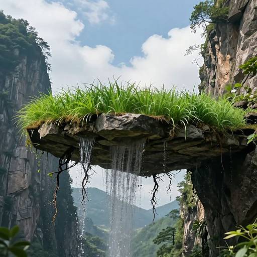 Defying Gravity: Inverted Floating Garden