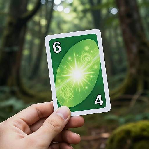 Mystical Green Uno Reverse Card