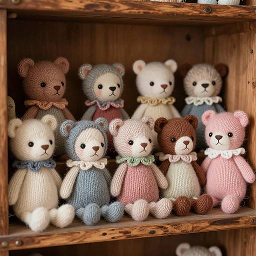 Hand-Knit Stuffed Animal Collection