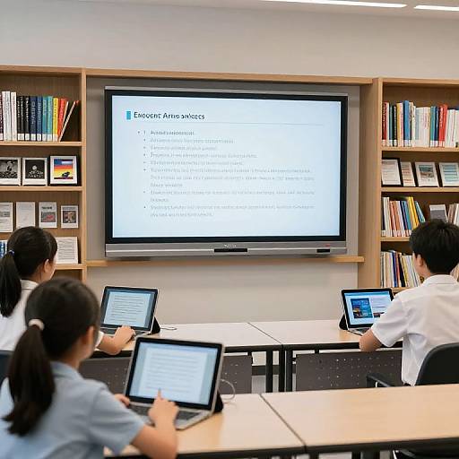 Modern High-Tech Classroom Environment