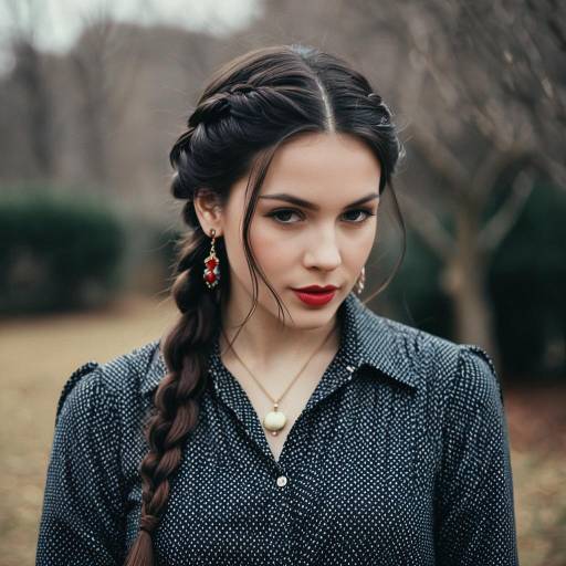 Casual Outdoor Style Woman in Costume