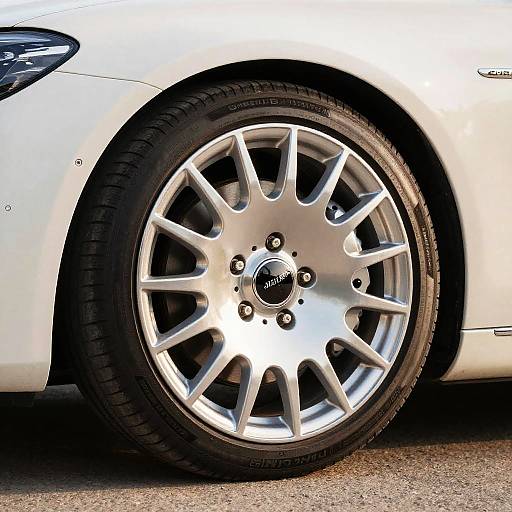 Vintage S Class Maybach Rims Close-Up