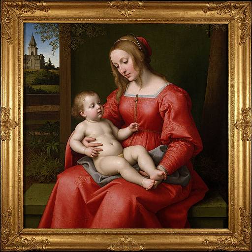 Renaissance Scene: St. Luke Drawing Virgin