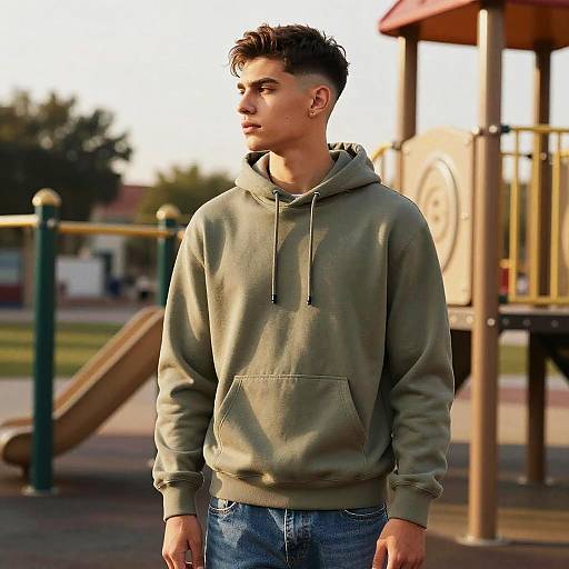 Fashion Editorial: Young Man with Long Undercut