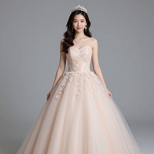 Radiant Young Woman in Sweet 16 Dress