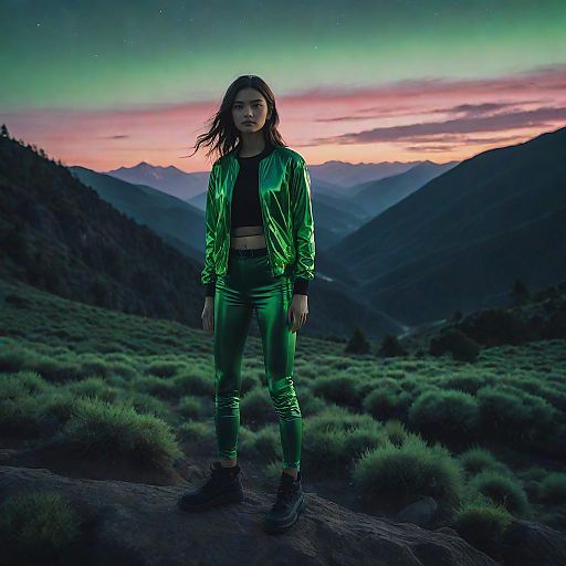 Epic Twilight Fashion Shot of Young Model