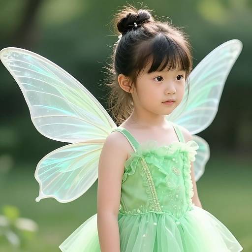 Tinkerbell Style Young Fairy Girl