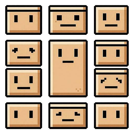 Retro Pixel Art Character Design