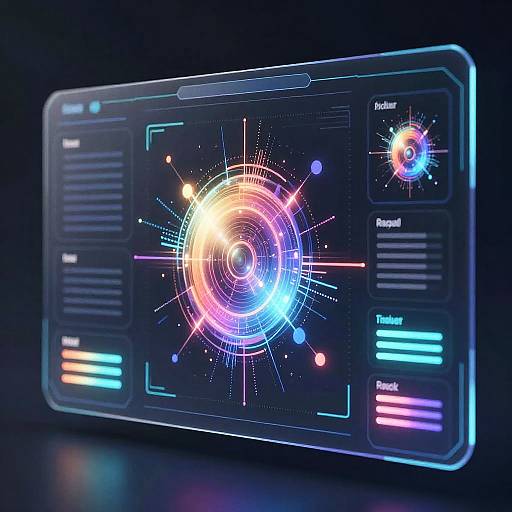 Futuristic AI Digital Interface Design