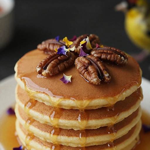 Photorealistic Buttermilk Pancakes Stack