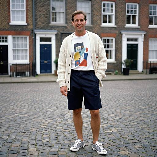 Stylish Man in Urban Casual Outfit