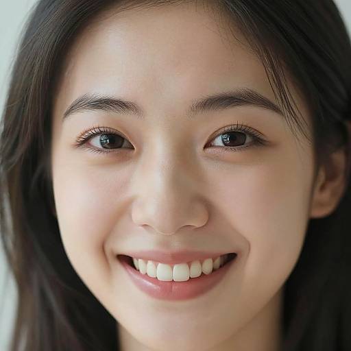 Warm Smiling Young Woman Portrait