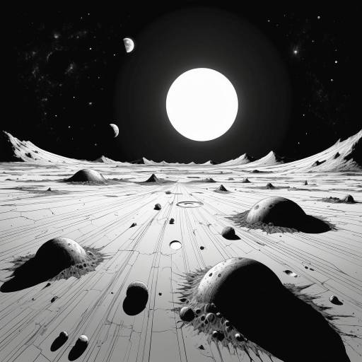 Epic Black and White Comic Sun Illustration Epic Black and White Comic Sun Illustration