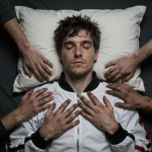 Mysterious Figure Surrounded by Shadows