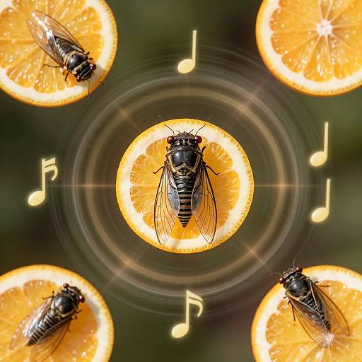 Crystalline Cicadas and Citrus Orchestras
