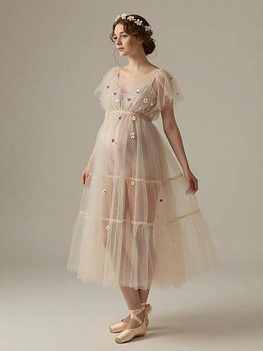 Whimsical Ethereal Maternity Fairy Portrait