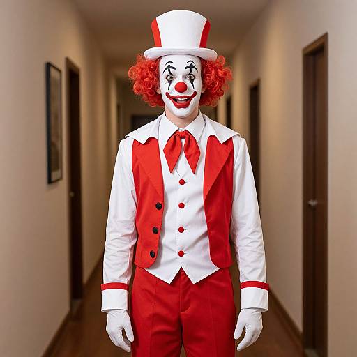 Pierrot Grenade Clown Costume