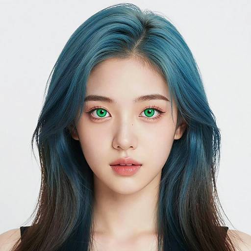 Digital Portrait of Young Woman