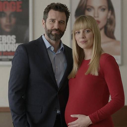 Expectant Couple in Urban Portrait Setting