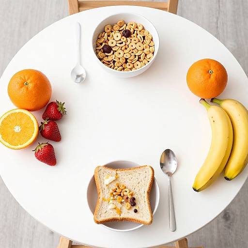 Topdown Preschool Breakfast Spread
