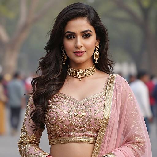 Elegant Indian Woman in Traditional Attire