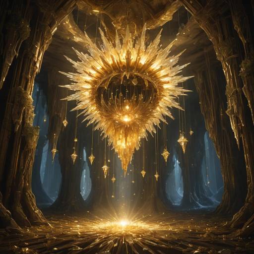 Mystical Cavern with Enchanted Chandelier Mystical Cavern with Enchanted Chandelier