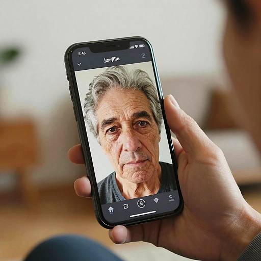 Youth to Elderly Aging Filter Portrait