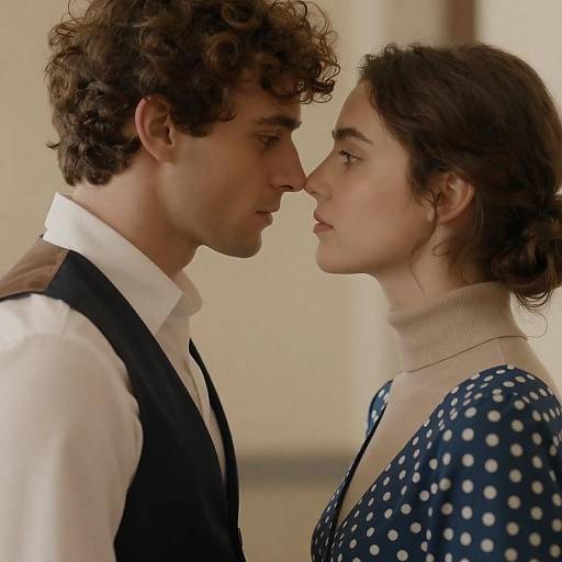 Intimate Close-Up of a Couple