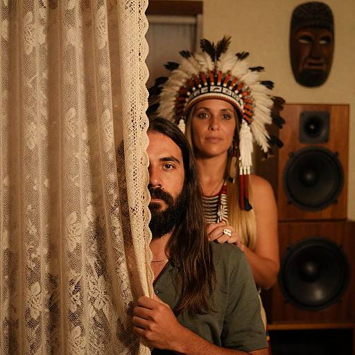 Intimate Portrait with Native Influences