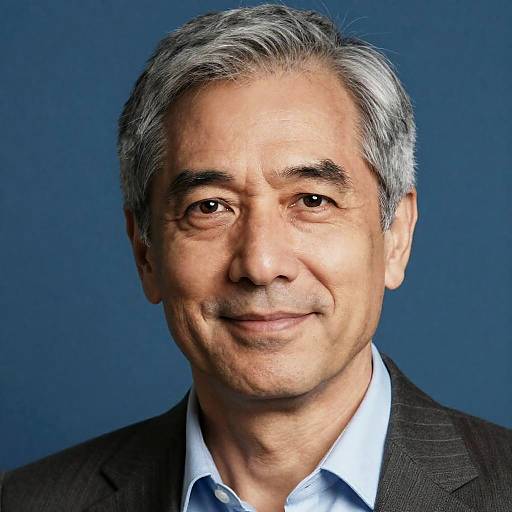 Middle-aged Asian Man in Suit