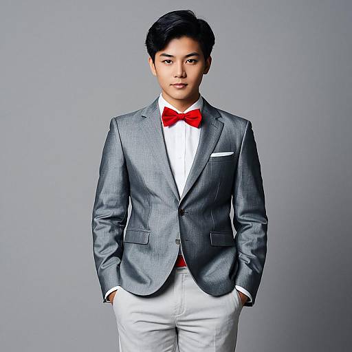 Realistic Tin Boy in Formal Attire